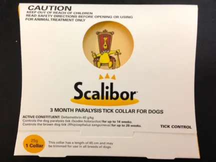 Scalibor collar packaging